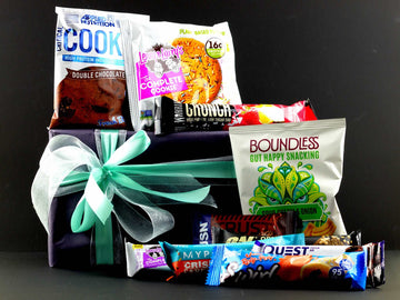 Box Of Protein | Protein Birthday Gift Box | Protein Snacks Hamper | Applied Nutrition, Grenade, Lenny & Larrys, USN, MyProtein, Optimum Nutrition, Warrior Crunch, Boundless Crisps, Quest