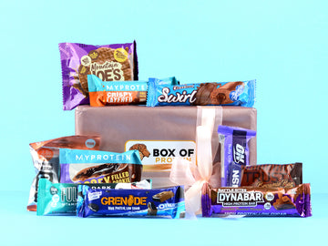 Box Of Protein | Low Sugar Diet Gift Box | Diet Protein Boxes | Protein Snacks Hamper | Gym Gift Snacks | Applied Nutrition, Grenade, Boostball, Mountain Joe's, Fulfil, MyProtein, Battle Bites, ON Optimum Nutrition, USN