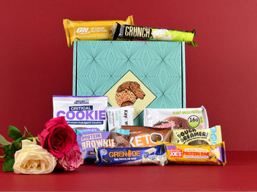 Box Of Protein | Protein Valentines Day Gift Box | Protein Snacks Hamper | Optimum Nutrition, Warrior Crunch, Applied Nutrition, Kayow, MyProtein, Grenade, Mountain Joes, Yummios, Keto Keto, Protein Ball Co.