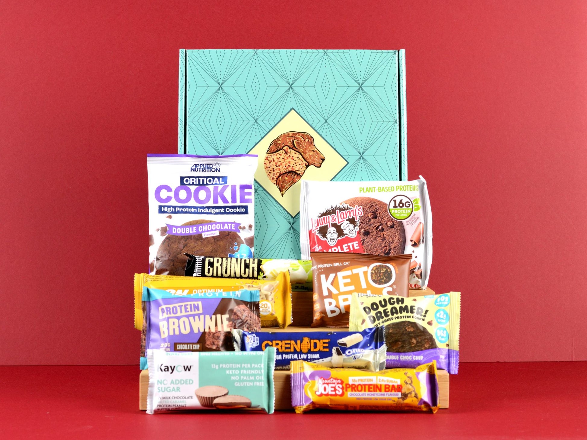 Box Of Protein | Protein Valentines Day Gift Box | Protein Snacks Hamper | Optimum Nutrition, Warrior Crunch, Kayow, Applied Nutrition, Grenade, MyProtein, Keto Keto, Mountain Joes, Yummios