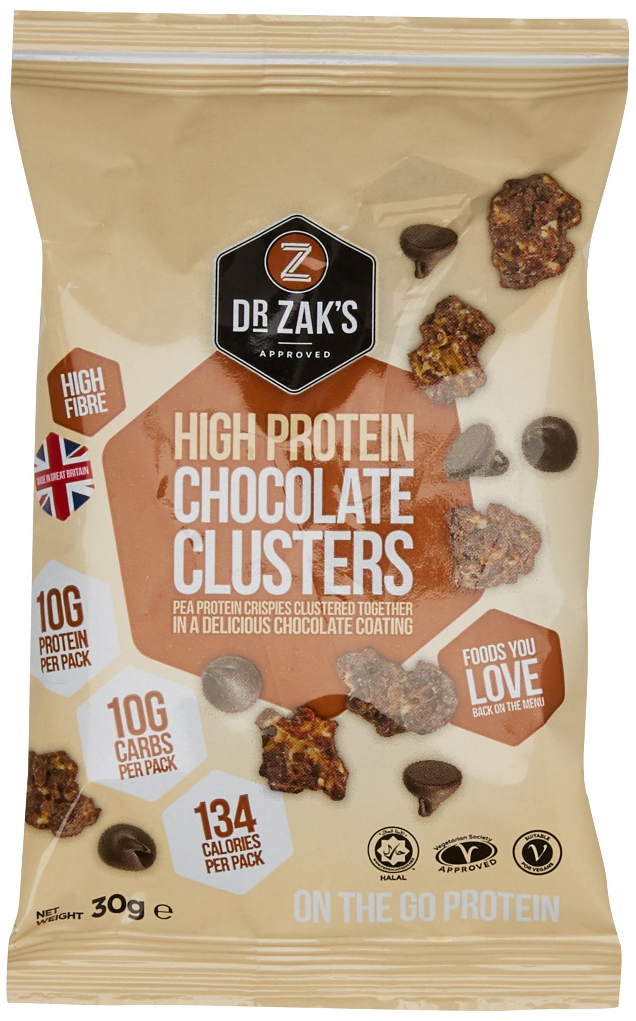 Dr Zak's Protein Clusters - Chocolate