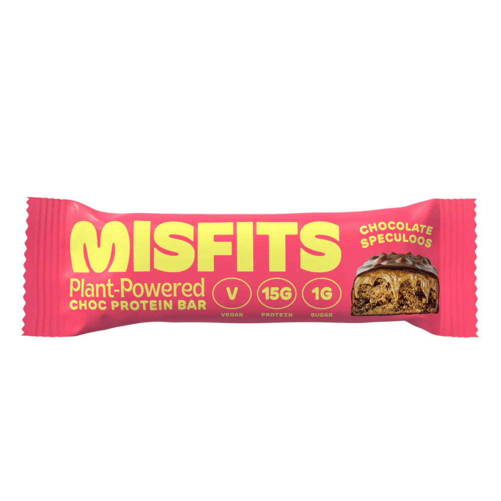 Misfits Vegan High Protein Low Sugar Bar - Chocolate Speculoos