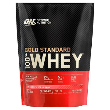 Optimum Nutrition Gold Standard 100% Whey Protein Powder - Delicious Strawberry