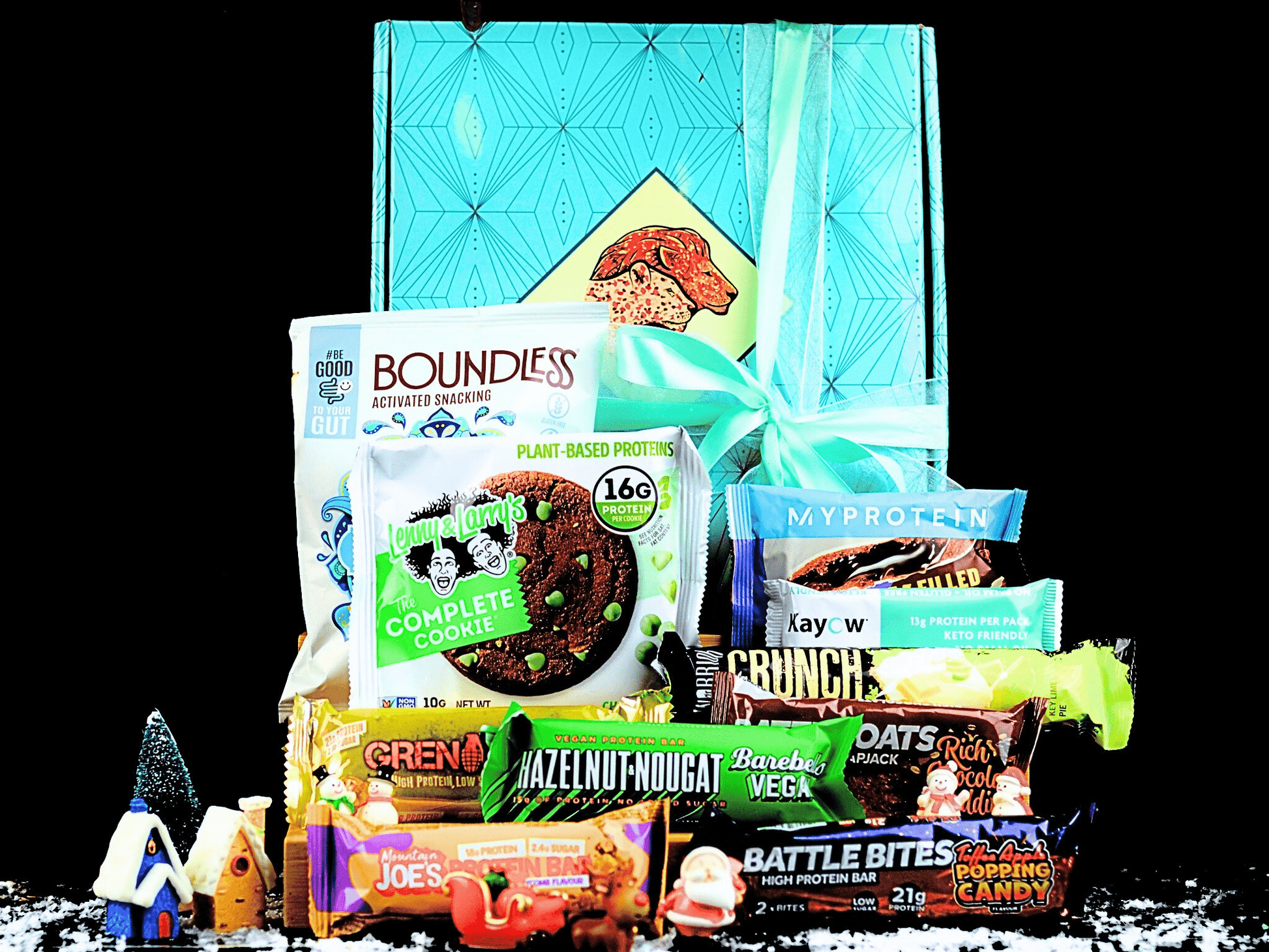 Box Of Protein | Secret Santa Gym Gift Hamper | Christmas Protein Gift Box