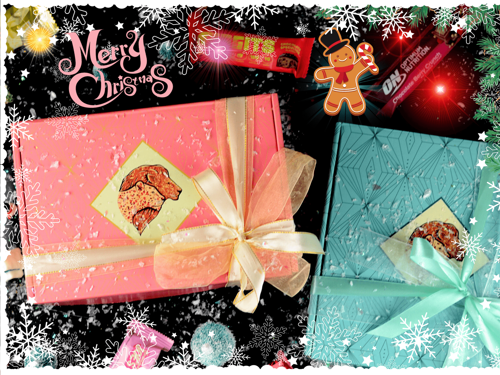 Box Of Protein | Elfster Secret Santa Gym Gift Hamper | Christmas Protein Gift Box